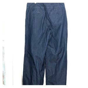 Cato Pinstripe wide leg jeans Classic sz 12 Cotton